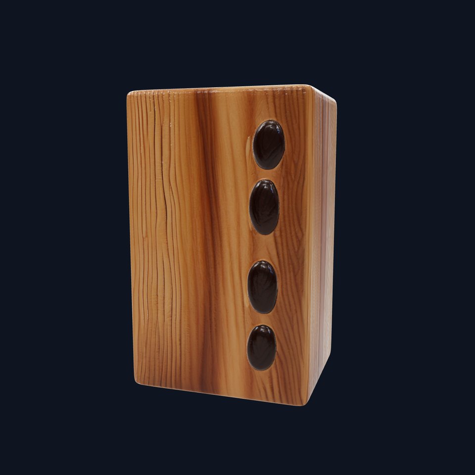 Modern Ash Wood Block model pack